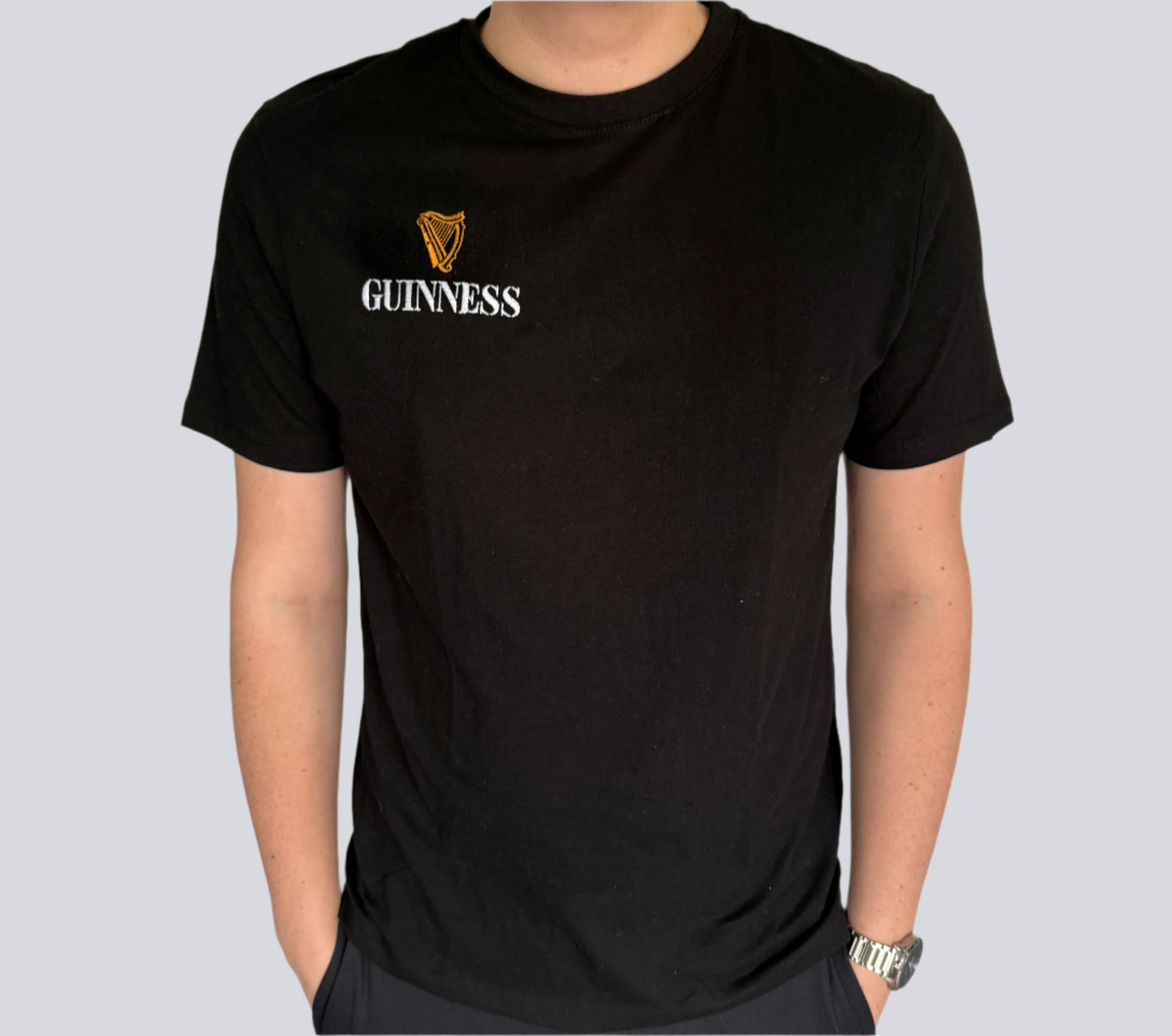 Embroidered Guinness Logo T-Shirt