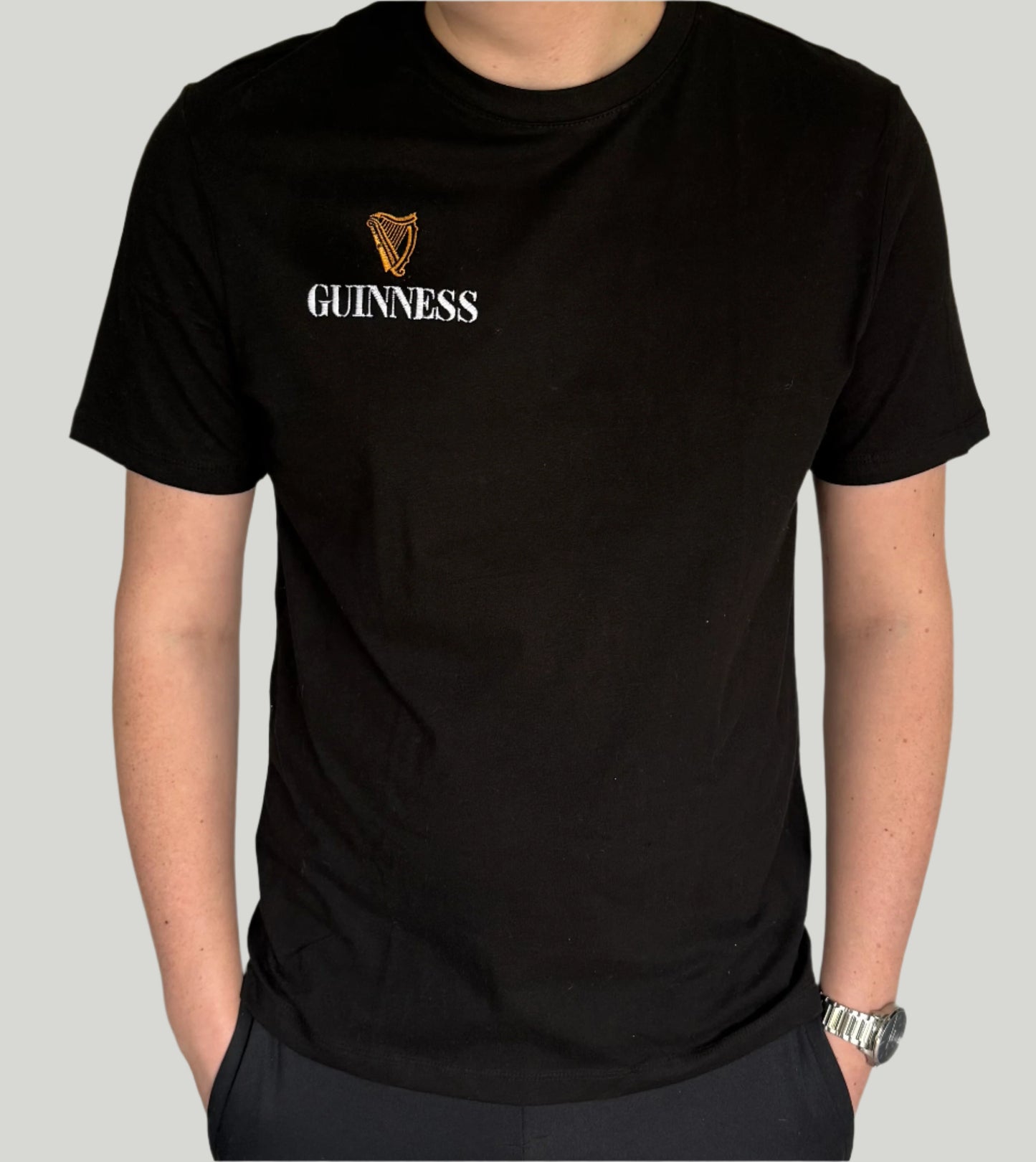 Embroidered Guinness Logo T-Shirt